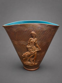Jarrón Art Deco de Ugo Zaccagnini y Figli C.1930