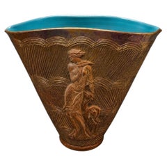 Jarrón Art Deco de Ugo Zaccagnini y Figli C.1930