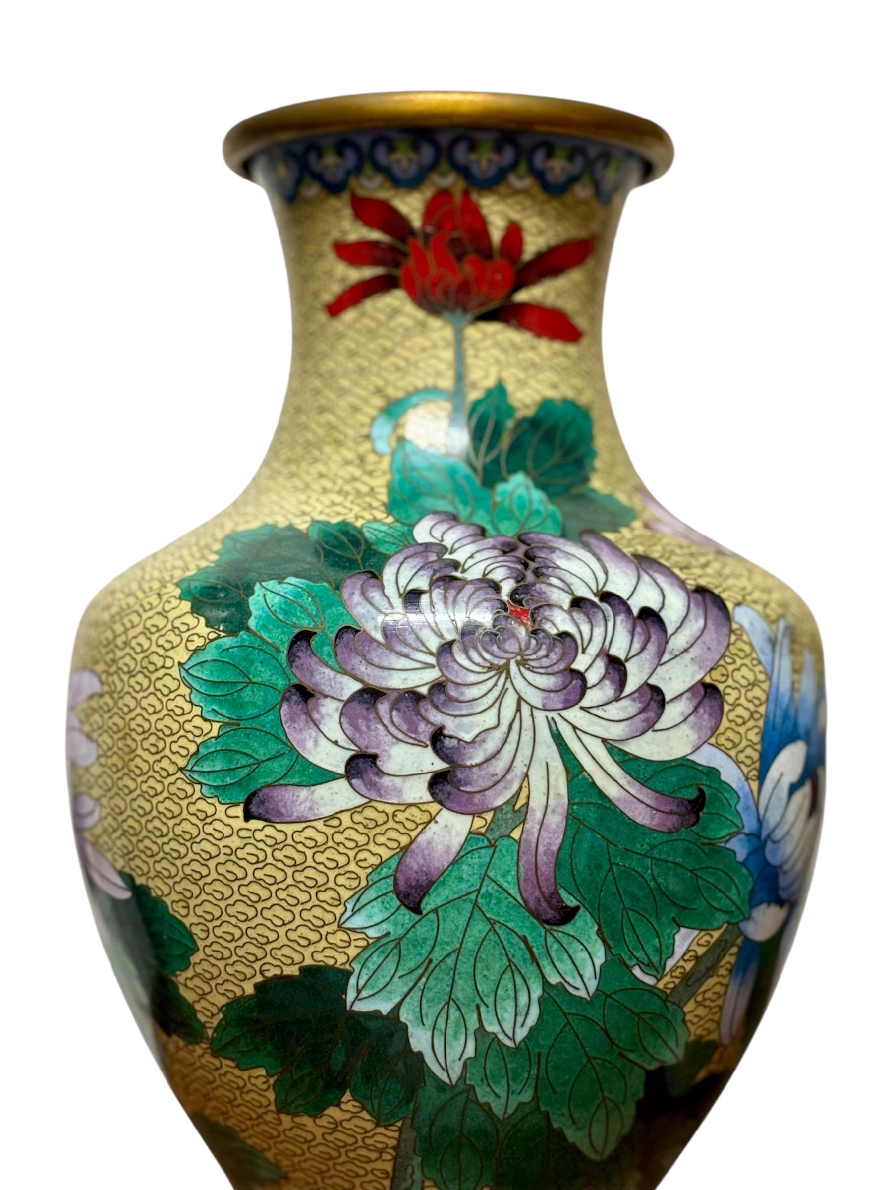 Metà XX secolo Jarrones Cloisonné in vendita