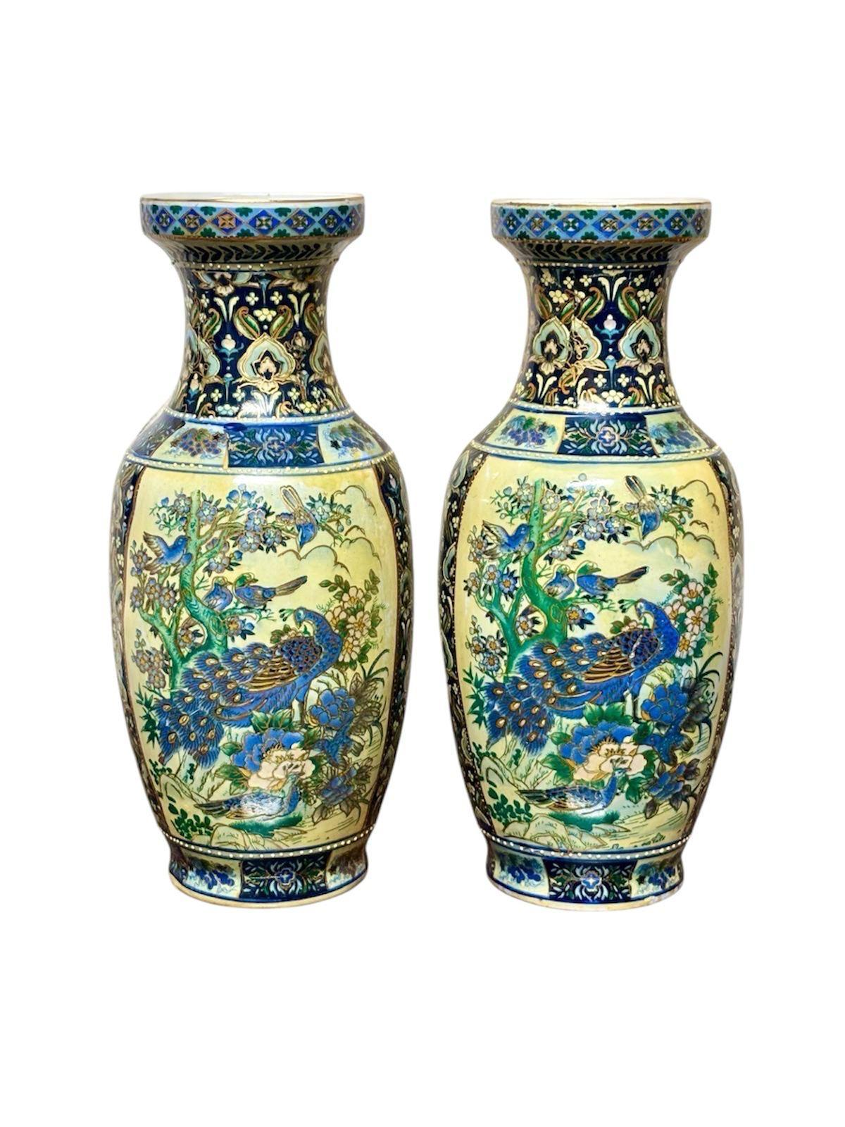 Ceramica Barili orientali con pittura esmaltada in vendita