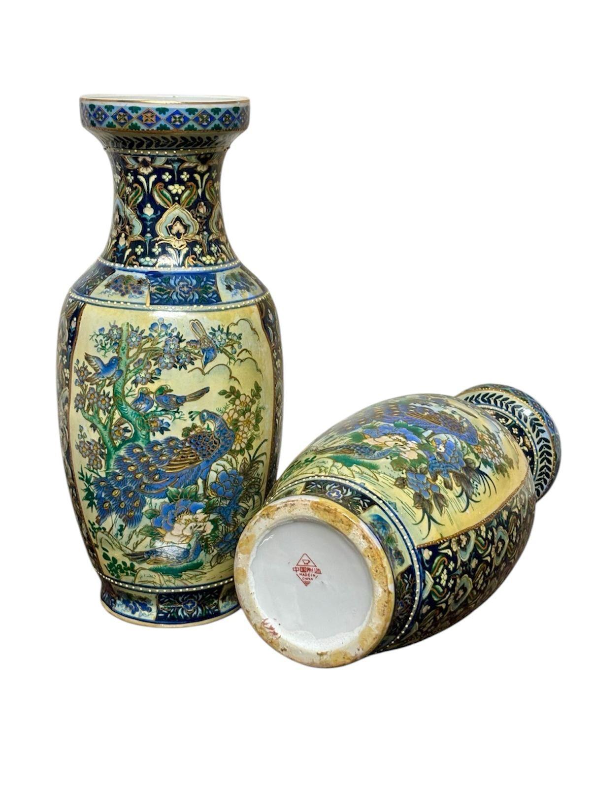 Barili orientali con pittura esmaltada in vendita 2