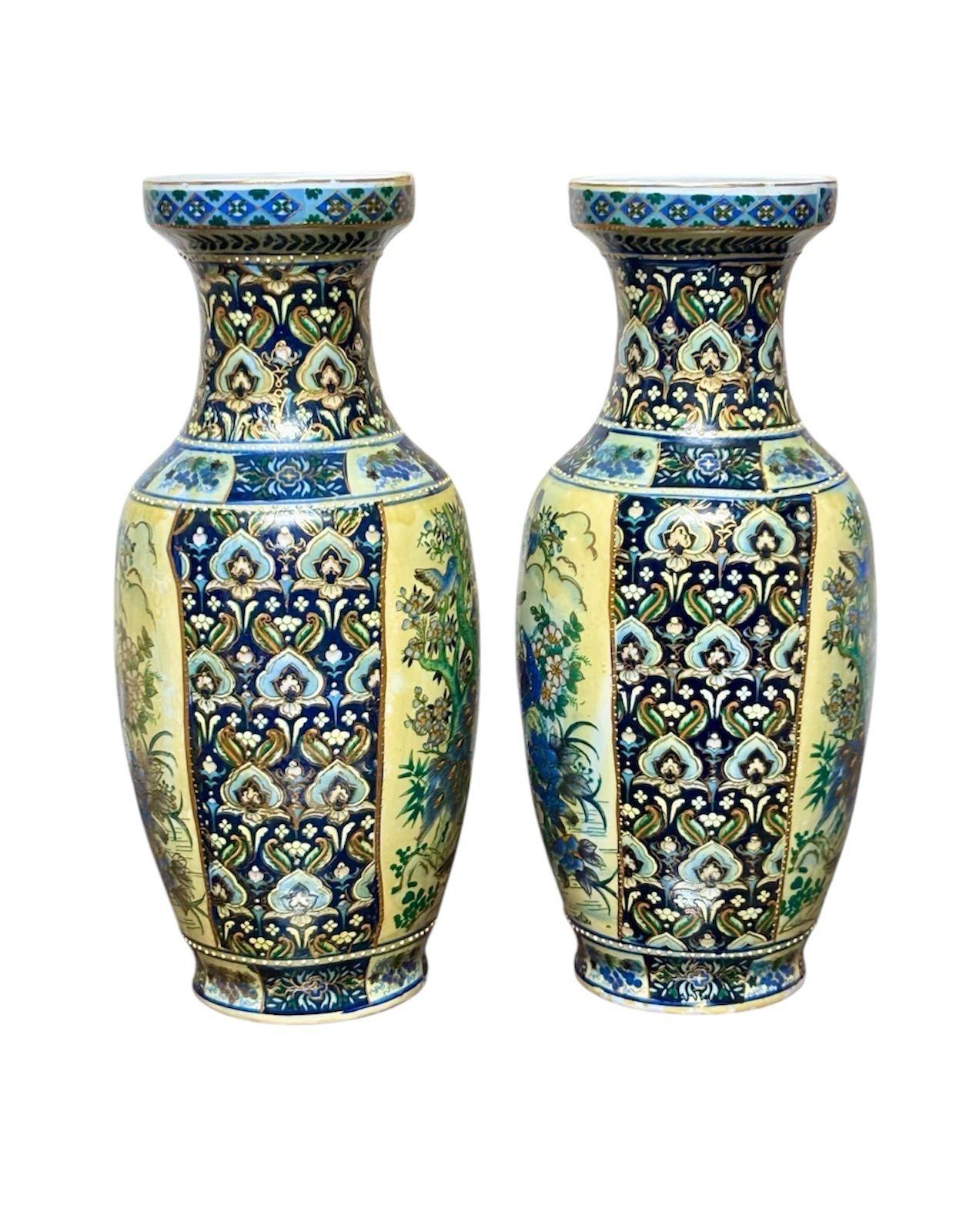 Barili orientali con pittura esmaltada in vendita 3
