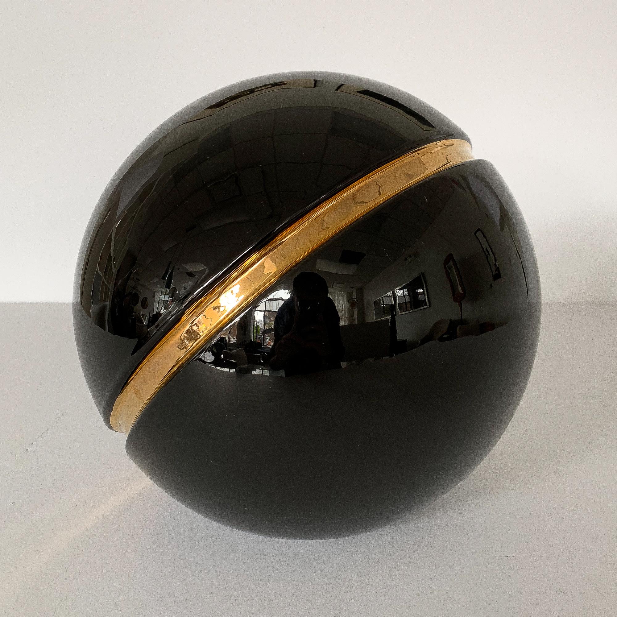 black and gold sculpture
