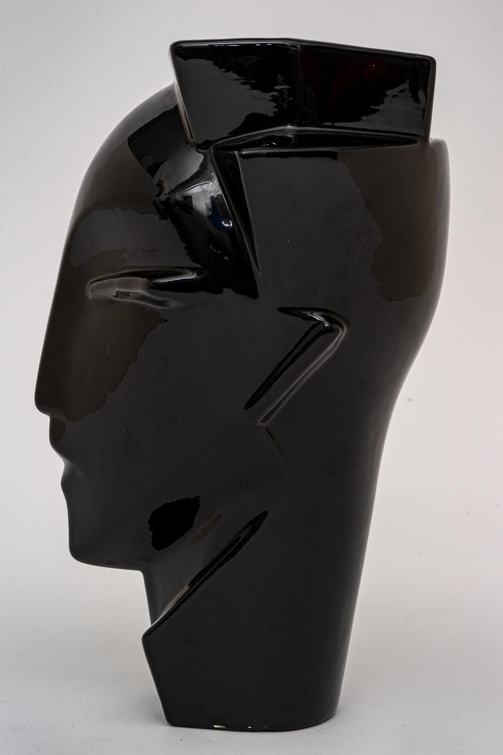 American Jaru Style Art Deco Figure of a Head