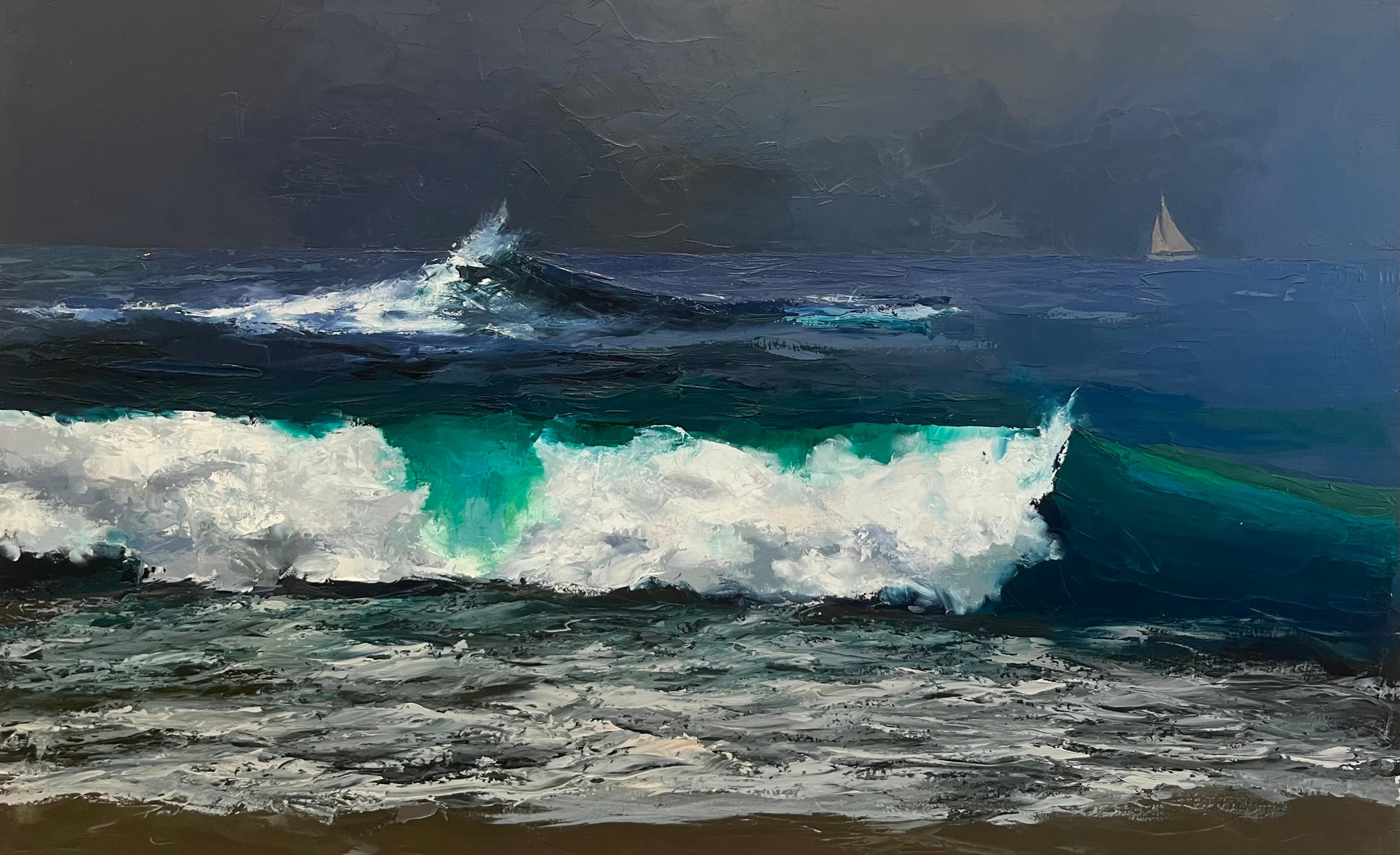 Jarvis Wilcox Still-Life Painting - Breaking Wave