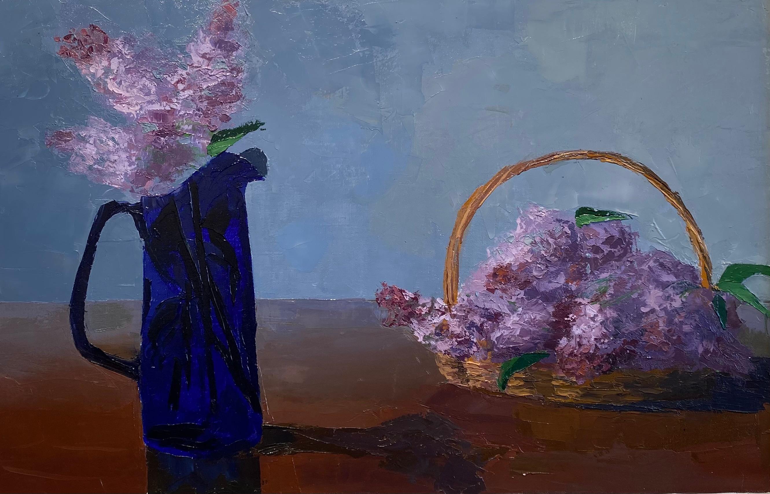 Jarvis Wilcox Still-Life Painting - Lilacs