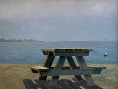 Picnic Table On The Beach