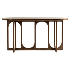 Jarvits Arched Console Table in Espresso Walnut