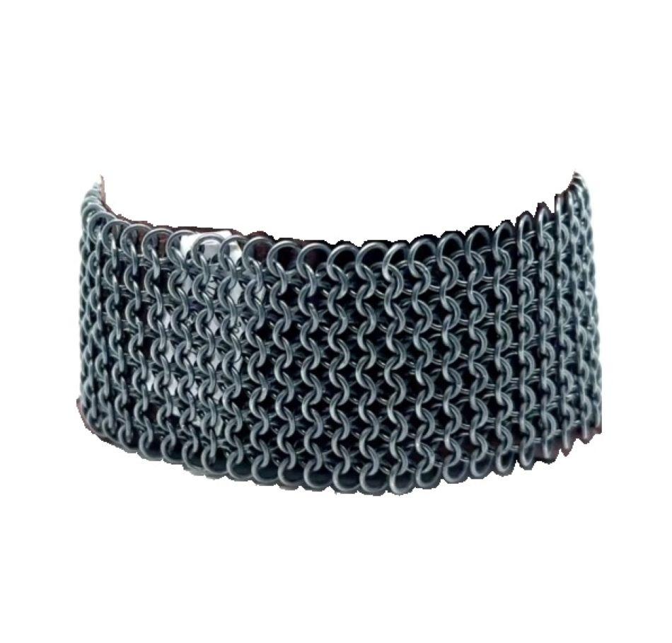 Donna JAS-20-2045-A - BRACCIALE IN MESH FATTO A MANO 24K/SS con TANZANITI in vendita