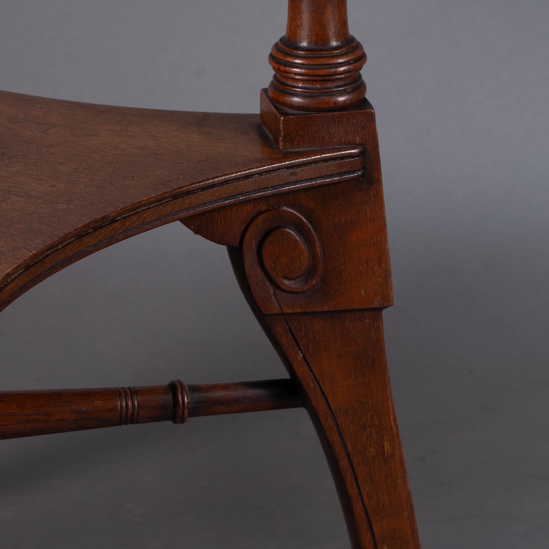 Jas Shoolbred. An Aesthetic Movement walnut octagonal center table For Sale 10