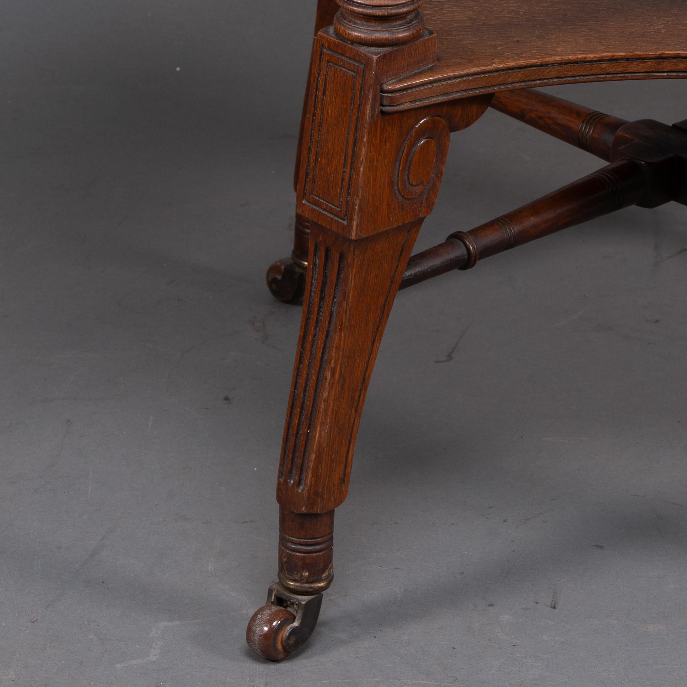 Jas Shoolbred. An Aesthetic Movement walnut octagonal center table For Sale 12