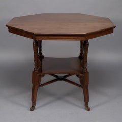 Jas Shoolbred Attri, An Aesthetic Movement octagonal shaped centre table