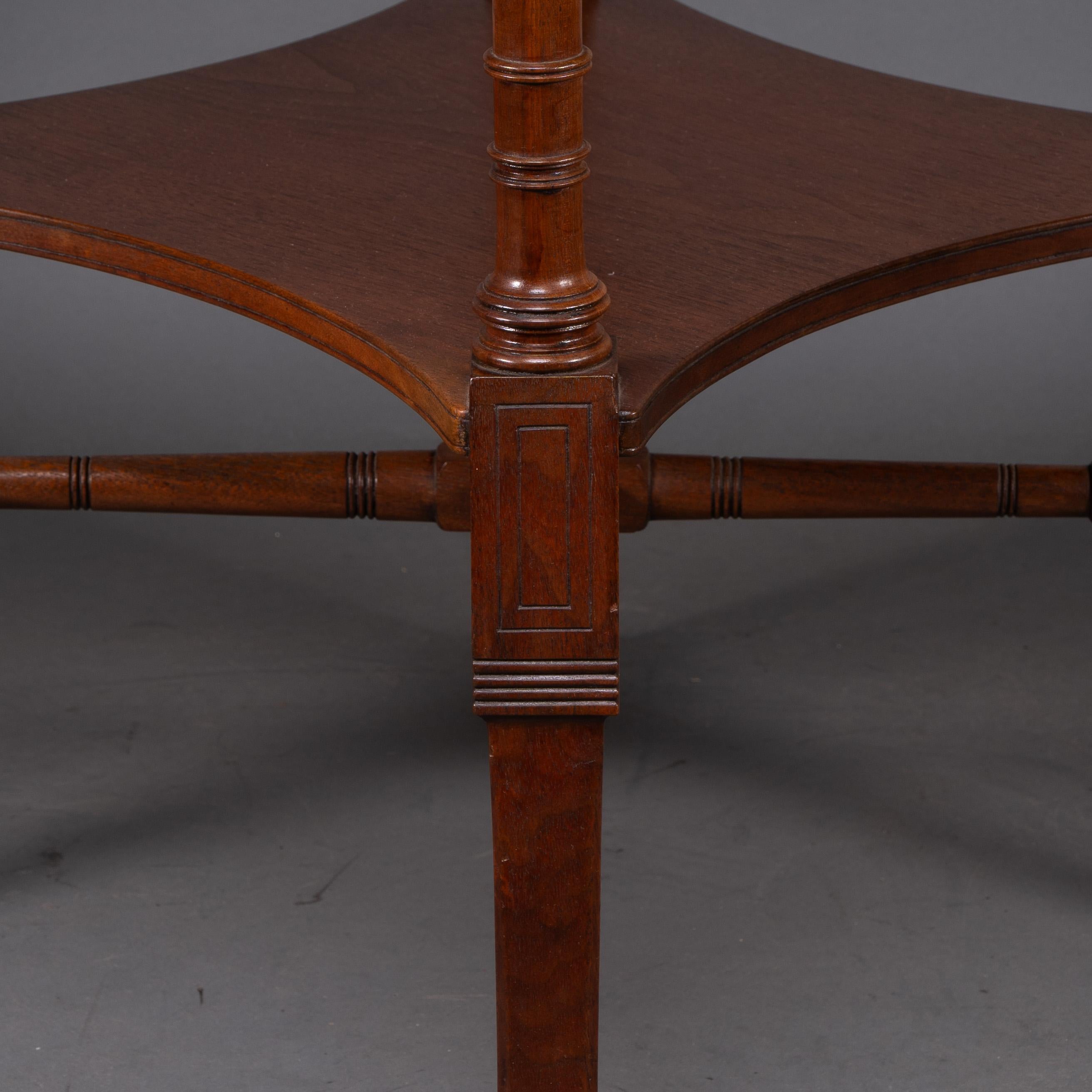 Jas Shoolbred attri. An Aesthetic Movement octagonal walnut side table For Sale 7