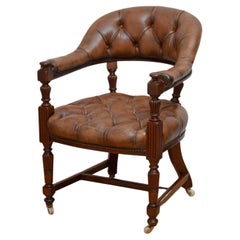 Antique Jas. Shoolbred & Co Office Chair in Mahogany