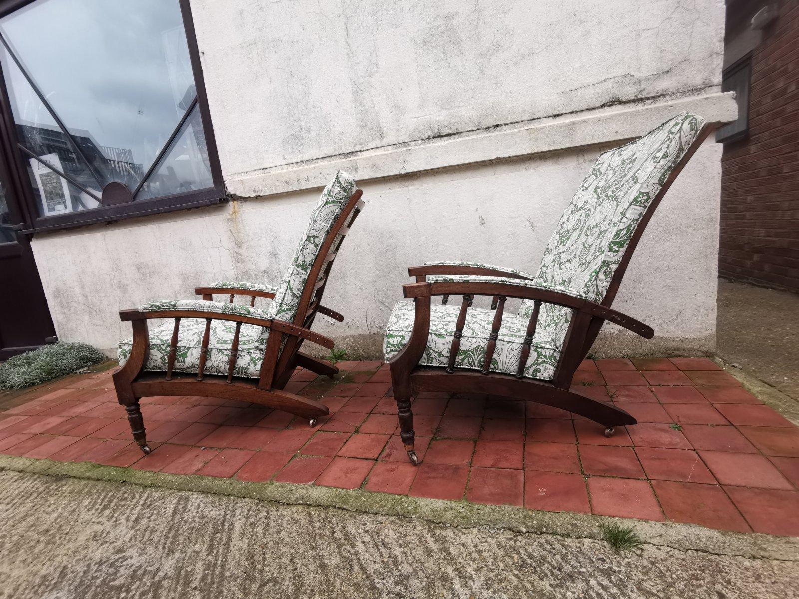 Jas Shoolbred Morris and Co Style a Pair of Aesthetic Movement