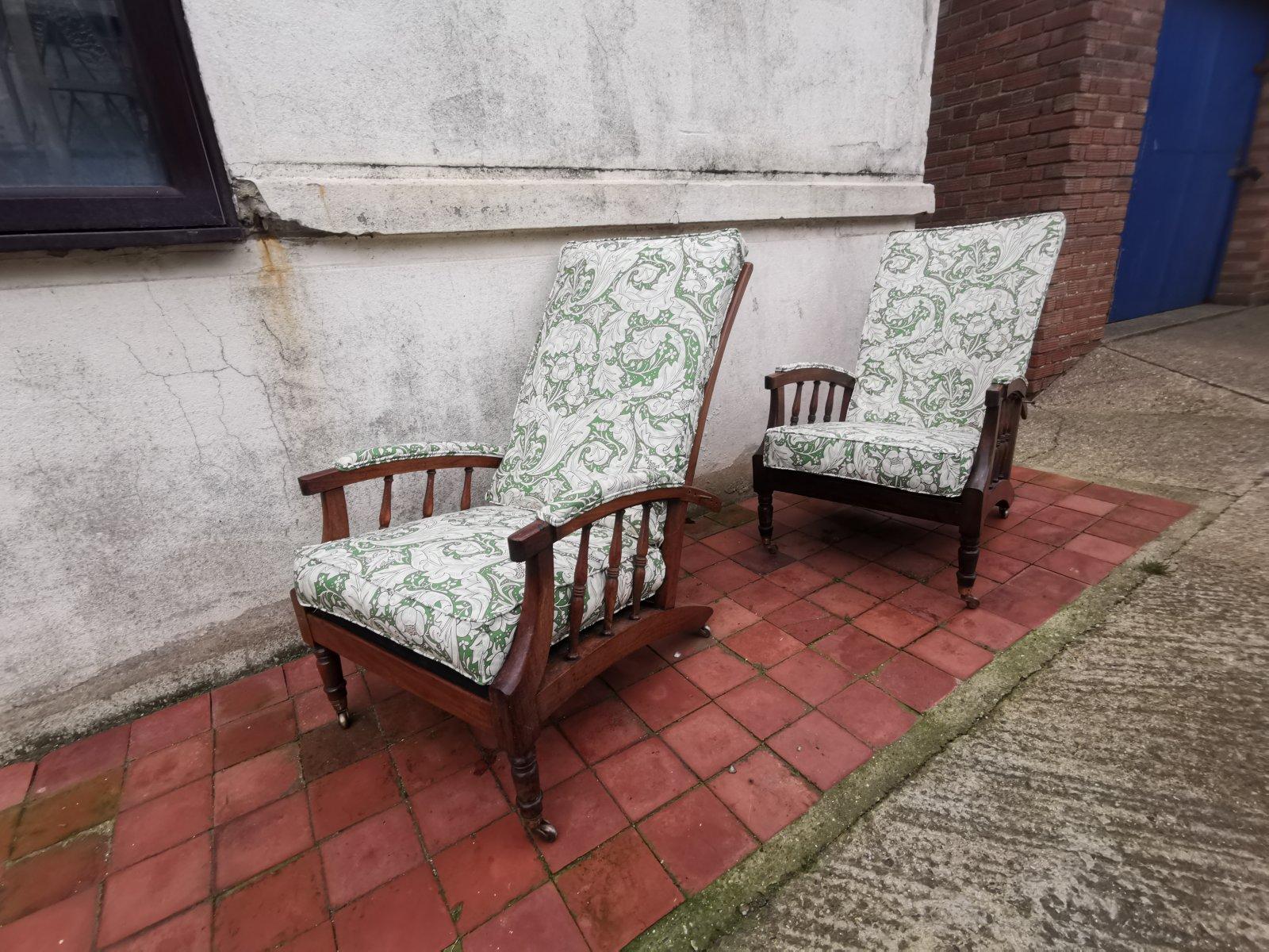 Jas Shoolbred Morris and Co Style a Pair of Aesthetic Movement