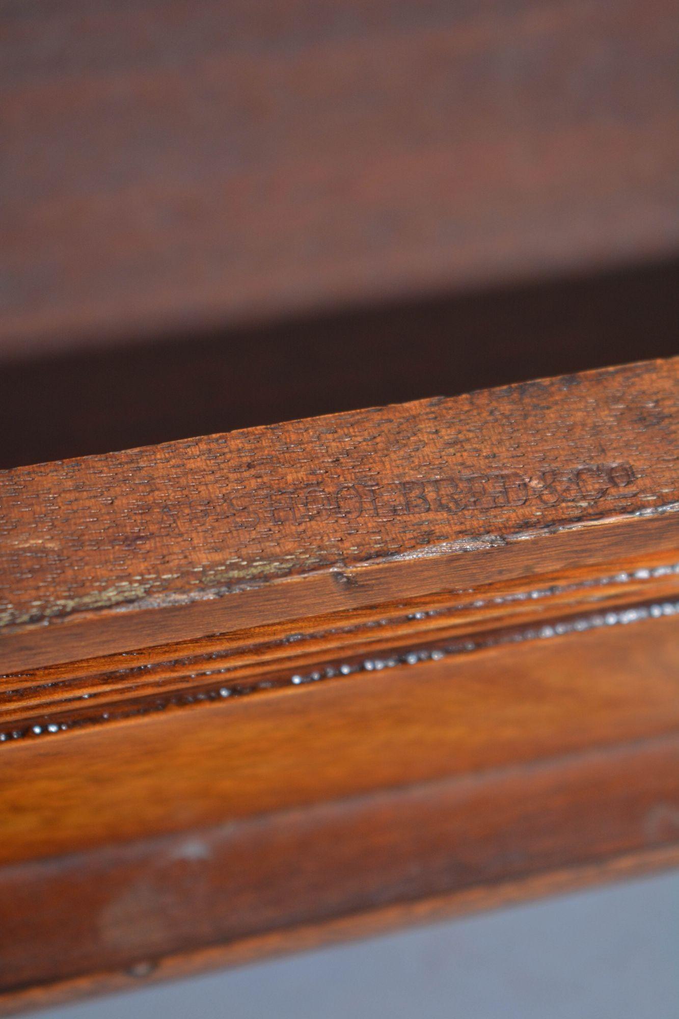 Jas Shoolbred Walnut Hall Bench For Sale 8