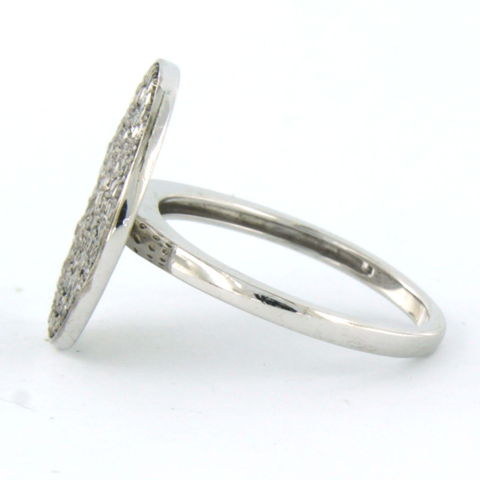 Women's JASANI - 18k white gold ring set with diamonds  For Sale