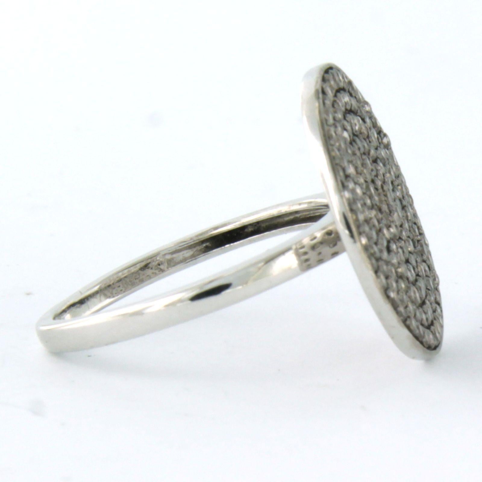 JASANI - Ring set with brilliant cut diamond up to 1.34ct 18k white gold in vendita 1