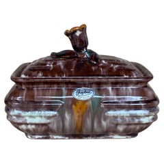 Jasba Art Deco Style Lidded Ceramic Box