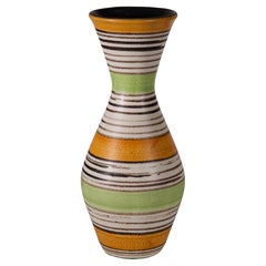 Vase Jasba à blocs de couleurs, West German Pottery 1960