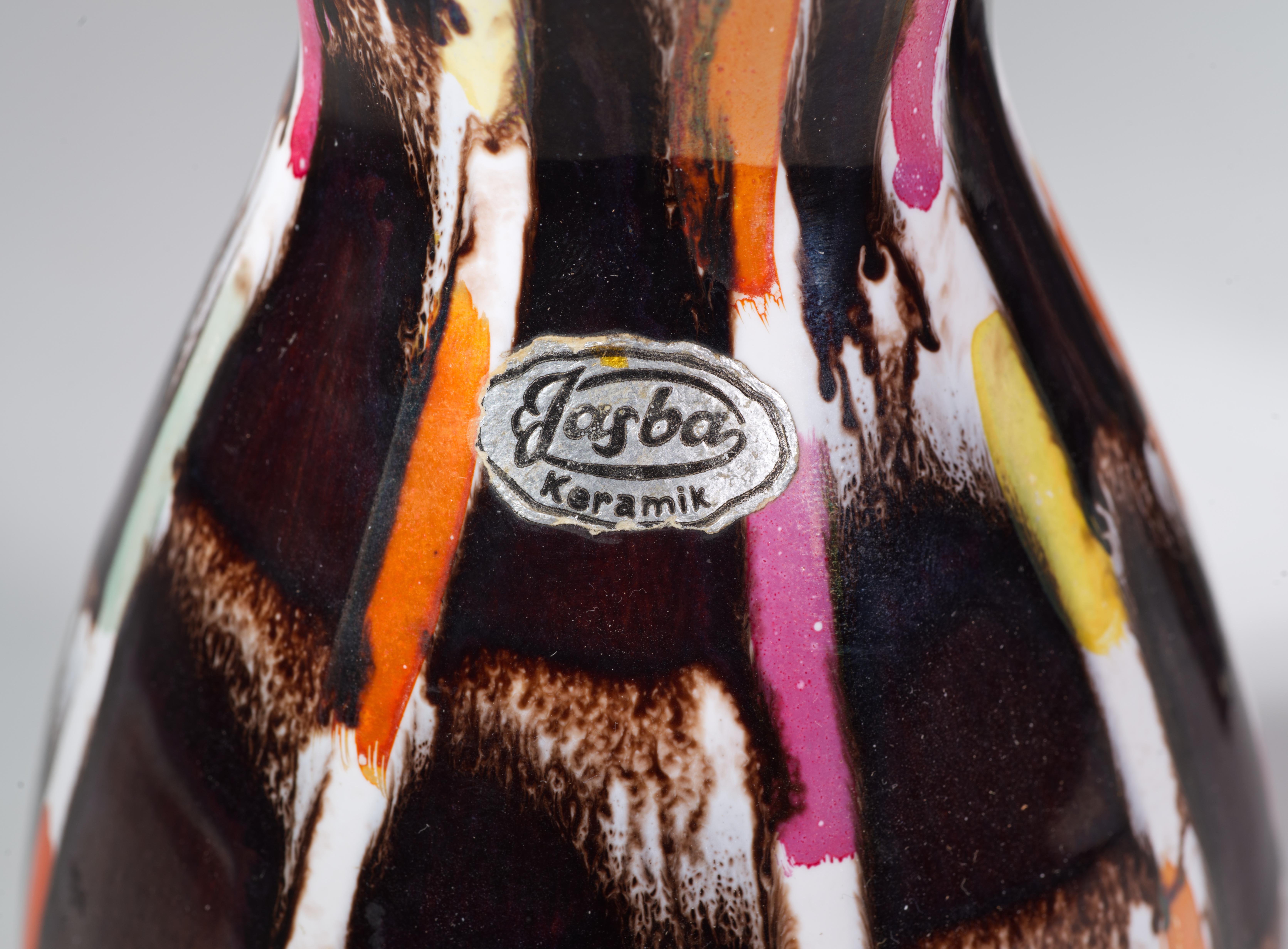 Jasba Keramik Juego de 2 jarrones de lava, West German Pottery Años 60 en venta 2