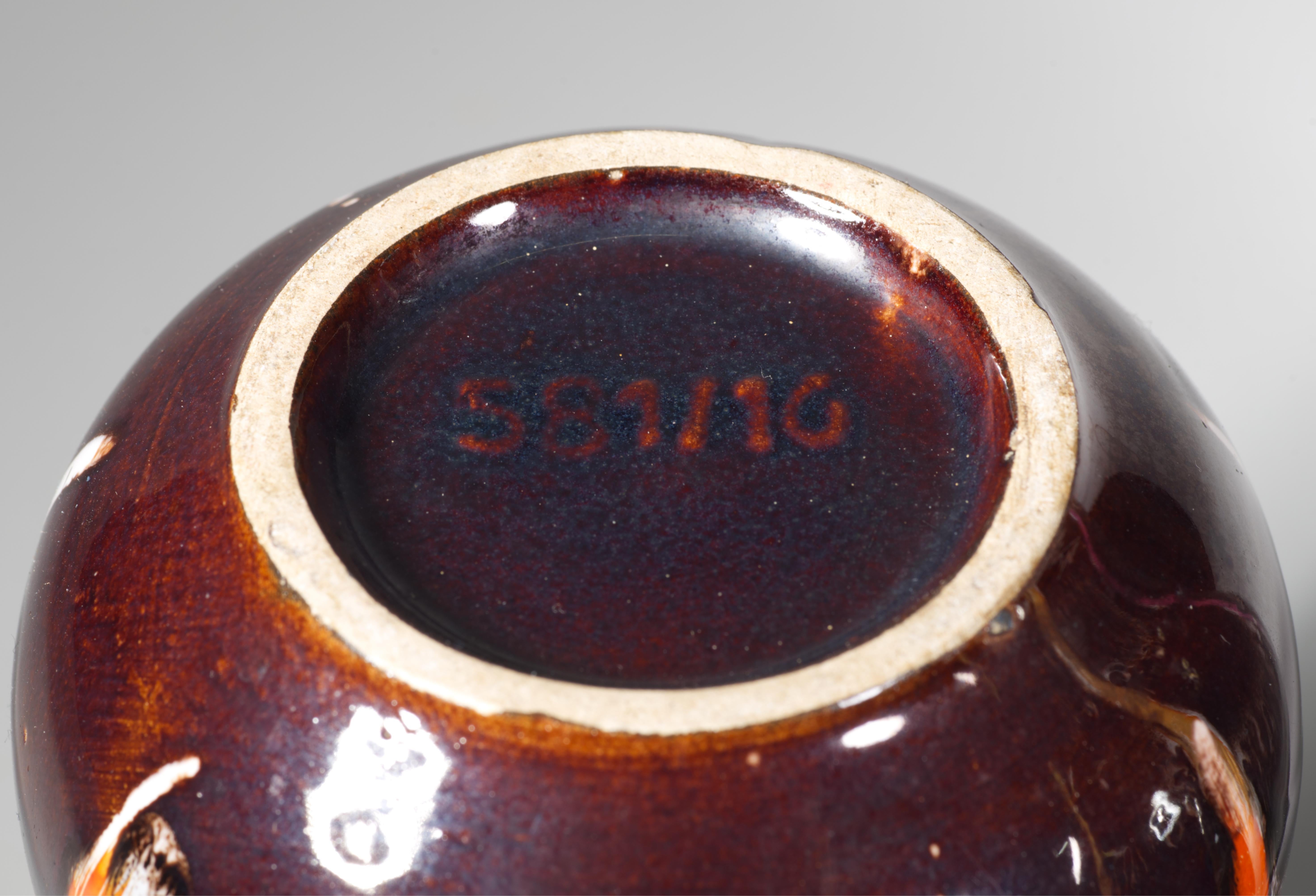 Jasba Keramik Juego de 2 jarrones de lava, West German Pottery Años 60 siglo XX en venta