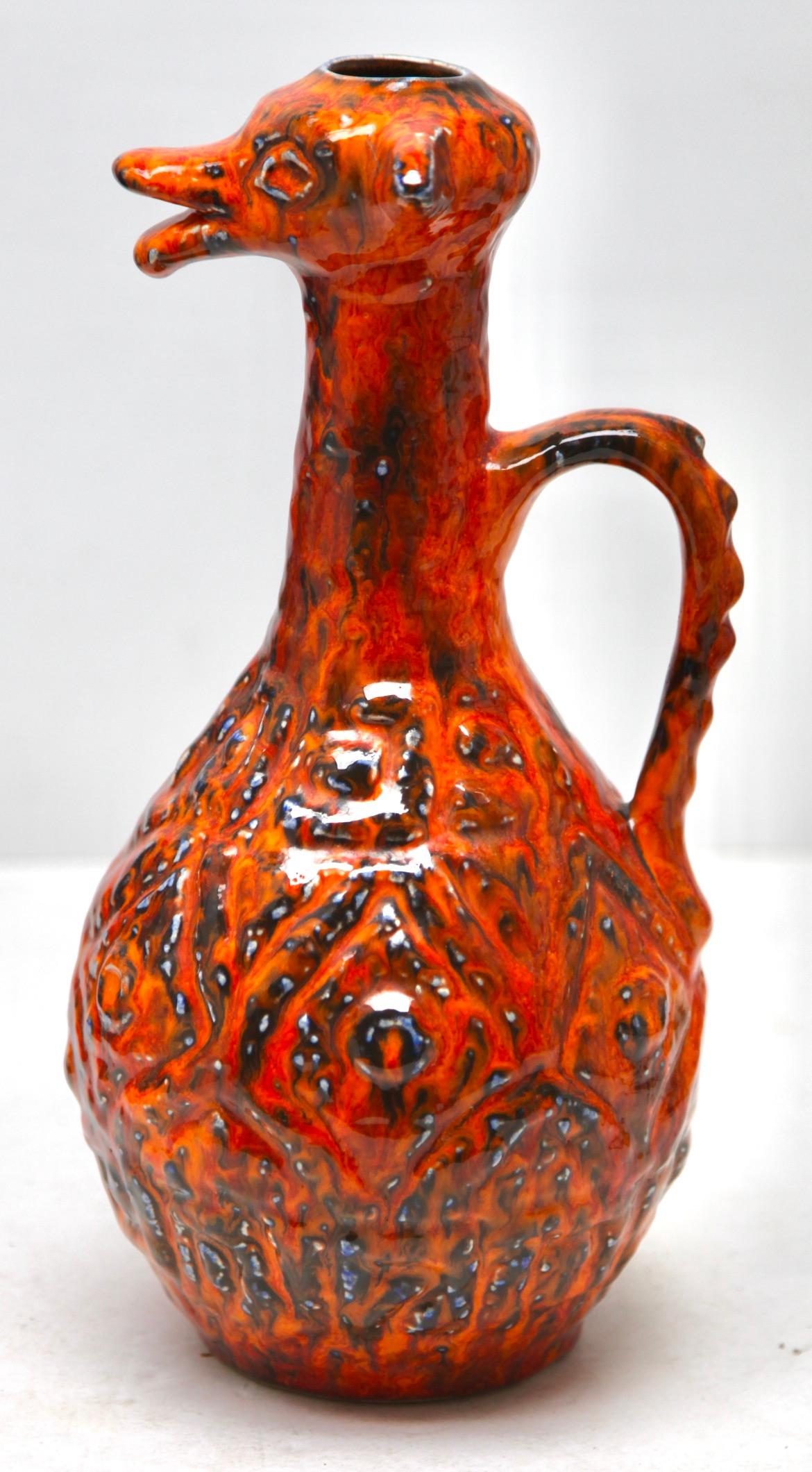 Jasba-Vase, Vintage W-Deutschland, 1960er Jahre (Moderne der Mitte des Jahrhunderts) im Angebot