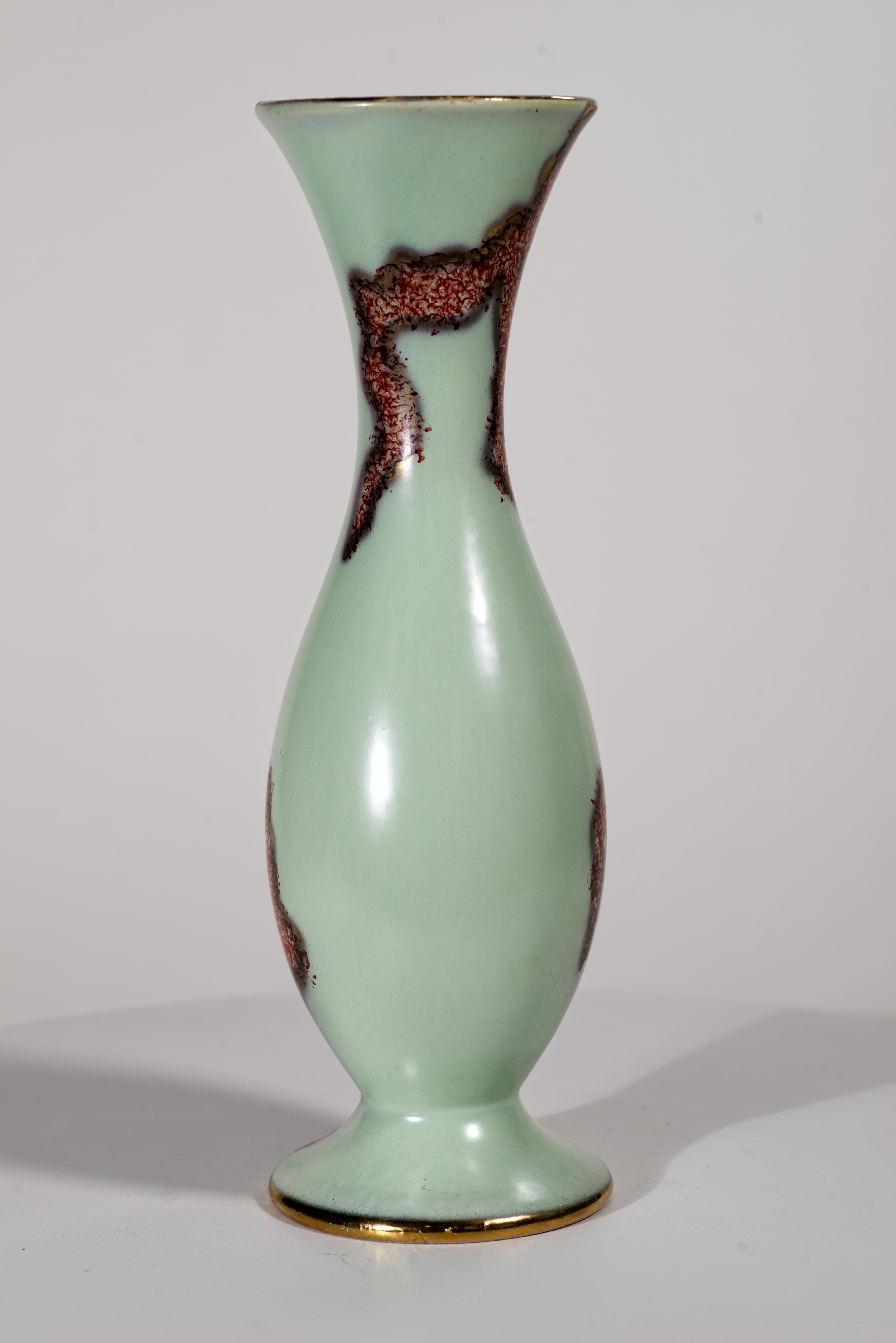 Jarrón Jasba, West German Pottery Años 50-60 en Bueno estado para la venta en Clifton Springs, NY