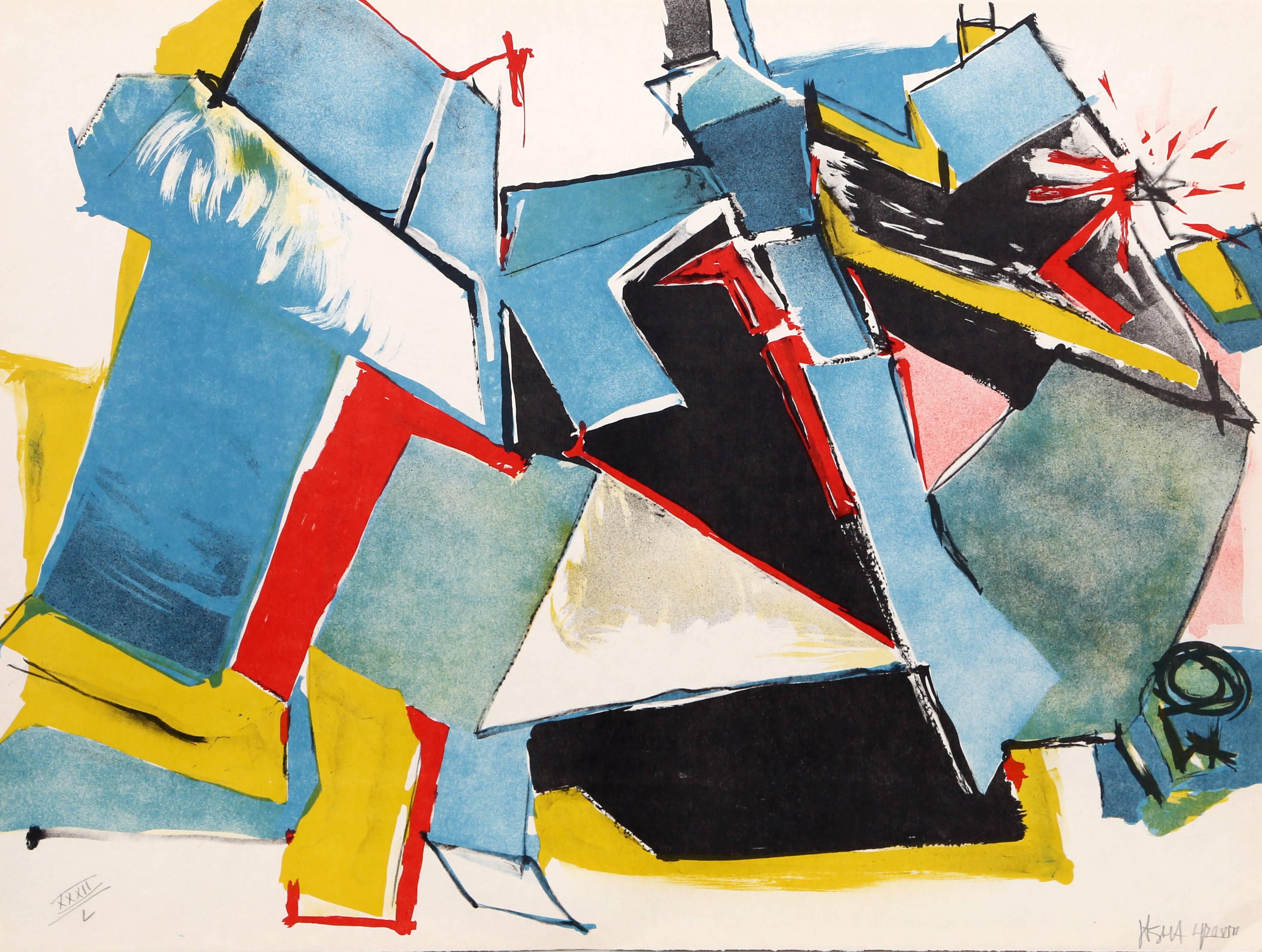 Artista: Jasha Green, americana (1923 - 2006)
Titolo: Senza titolo 12
Anno: circa 1979
Medio: Litografia su carta Japon, firmata e numerata
Tiratura: 250 (su Arches), L (su Japon), AP
Dimensioni: 22 x 30 pollici (55,88 x 76,2 cm)