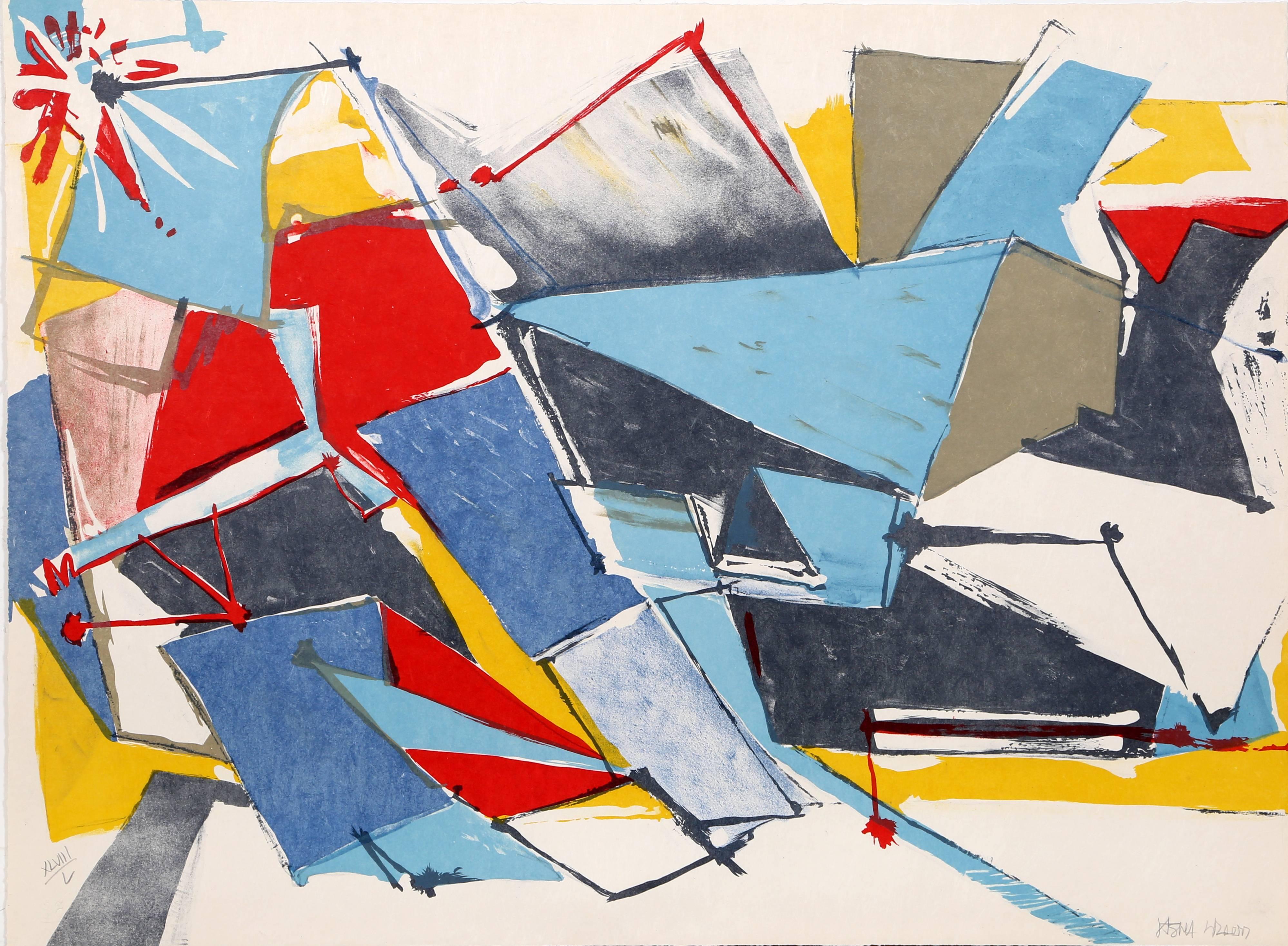 Artista: Jasha Green, americana (1923 - 2006)
Titolo: Senza titolo 10
Anno: circa 1979
Medio: Litografia, firmata e numerata a matita
Tiratura: 250 (su Arches), L (su Japon)
Dimensioni: 22 x 30 pollici (55,88 x 76,2 cm)
