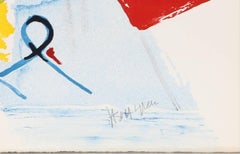 Frühling Spring Street, Abstrakte Lithographie von Jasha Green
