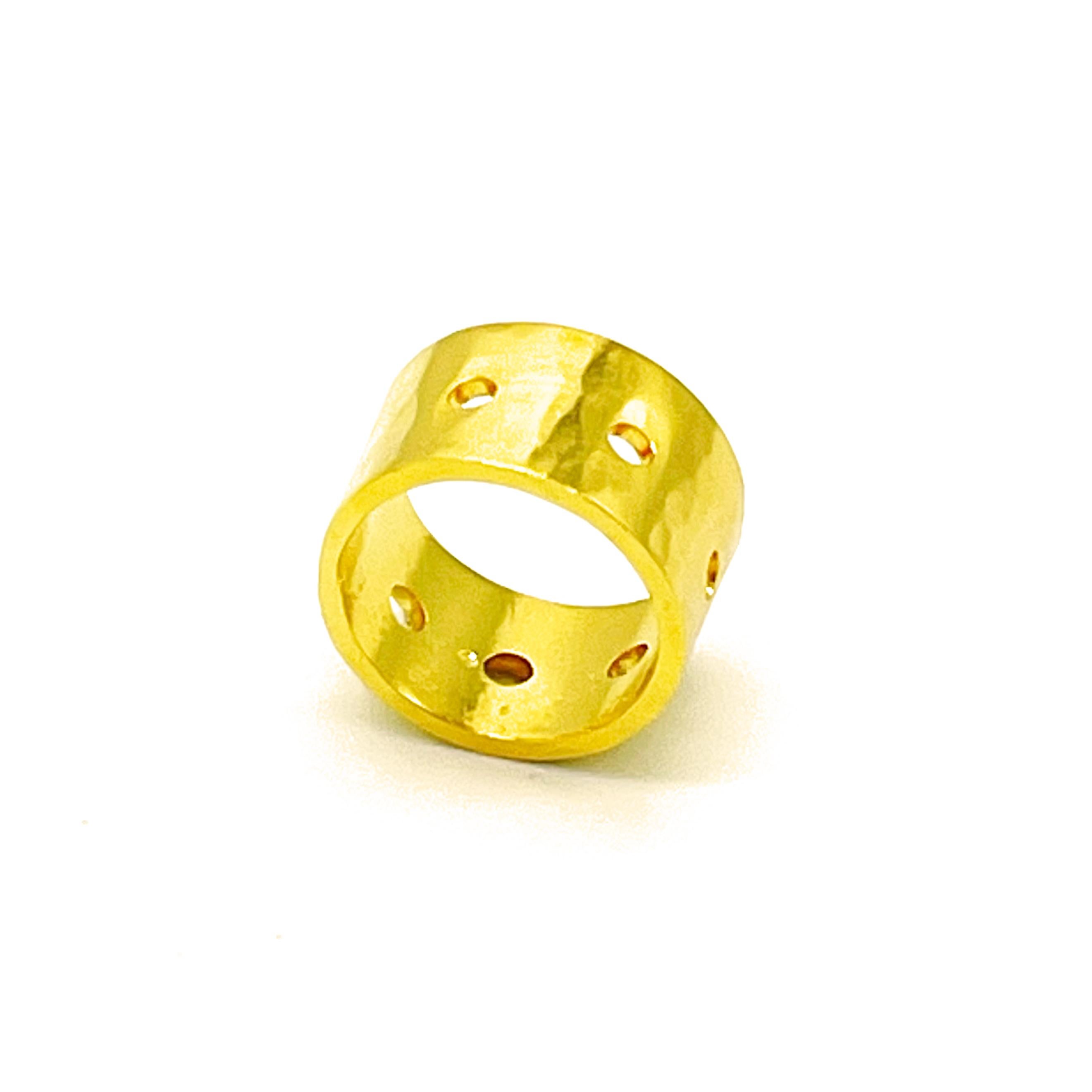 From refined, timeless shapes to modern characters with edge meet JASMINE - handcrafted and shape may vary slightly making pieces one of a kind. This ring band is sure to put style in your hands. Available in different finishes. It is an open band