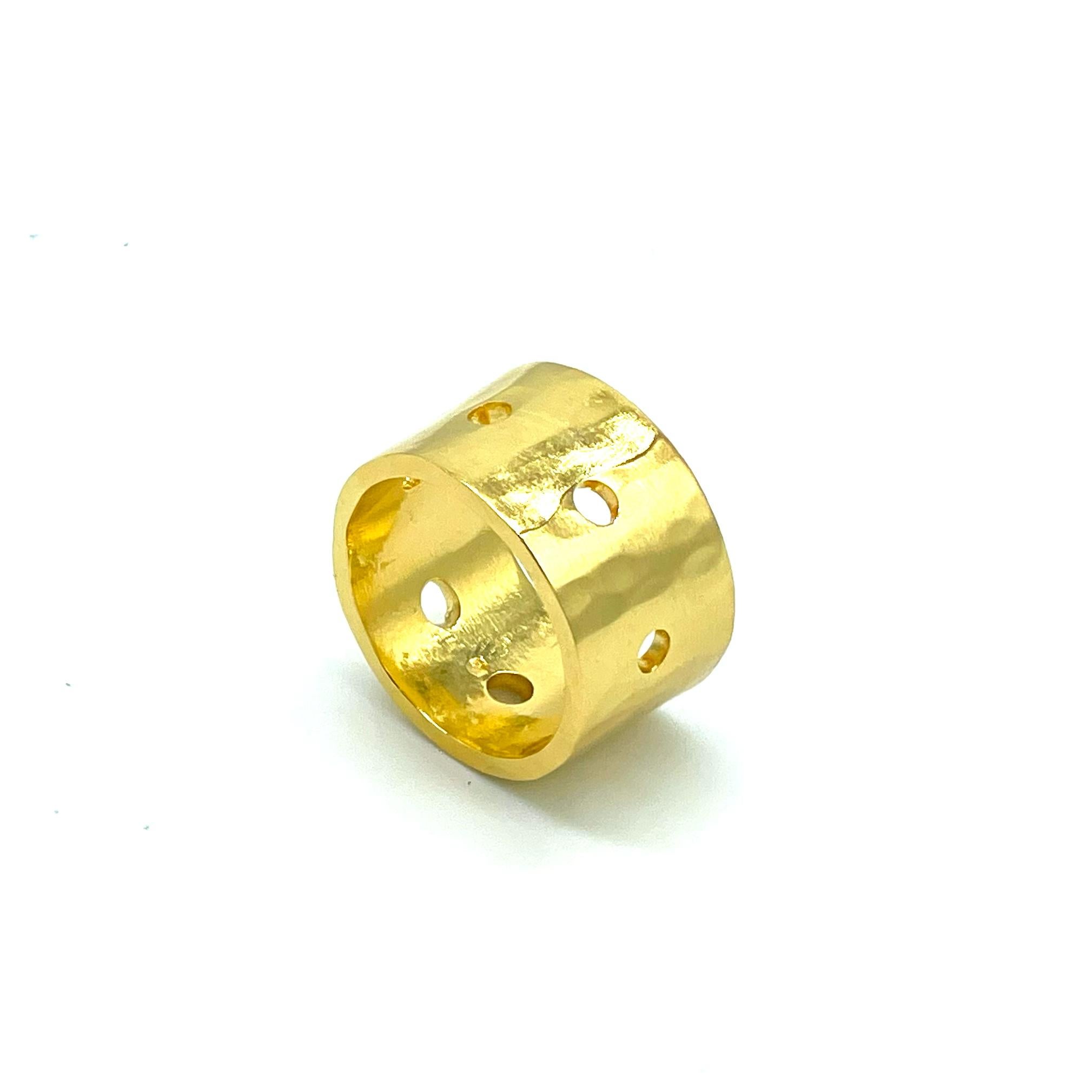 Contemporary Jasmine - Ring Band 14k Gold Plated  For Sale
