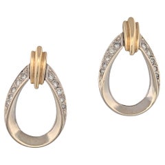 Jasmin  14 Karat Gelbgold Diamant-Ohrringe  Eleganter edler Schmuck