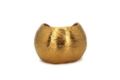 Jasmine Collection Big Cuff – Gold-Plated Bronze