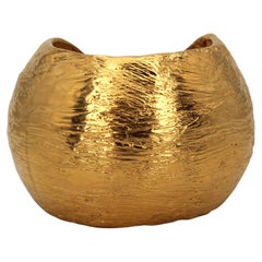 Jasmine Collection Big Cuff – Gold-Plated Bronze