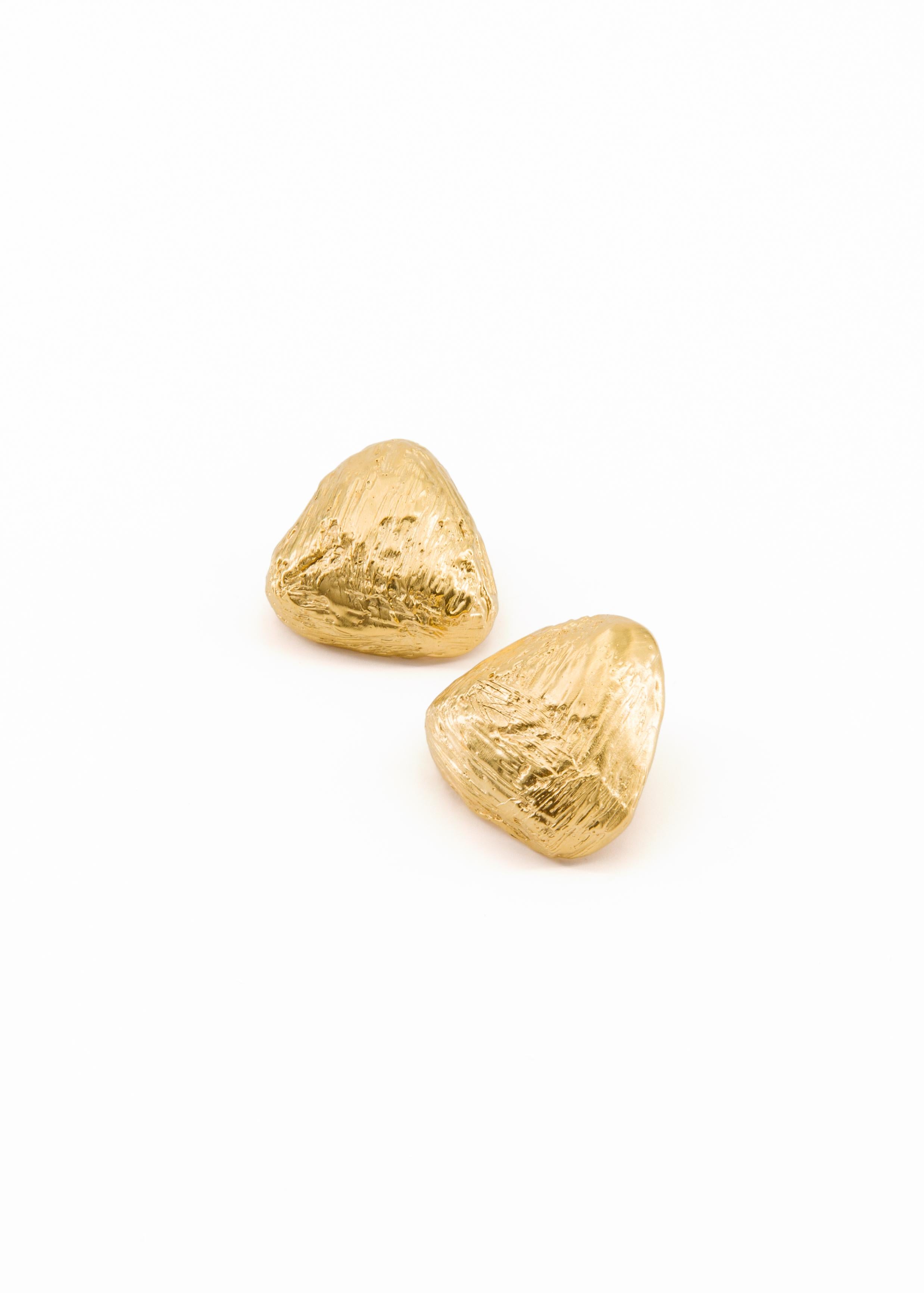 Women's Jasmine Collection Earrings – Gold-Plated Bronze For Sale