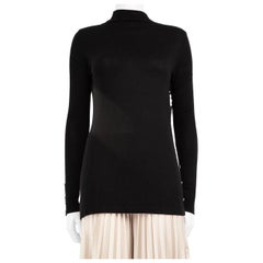 Jasmine Di Milo Black Knit Drape Neck Top Size S