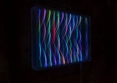 Ebb and Flow Vertical, art mural à LED, 2021