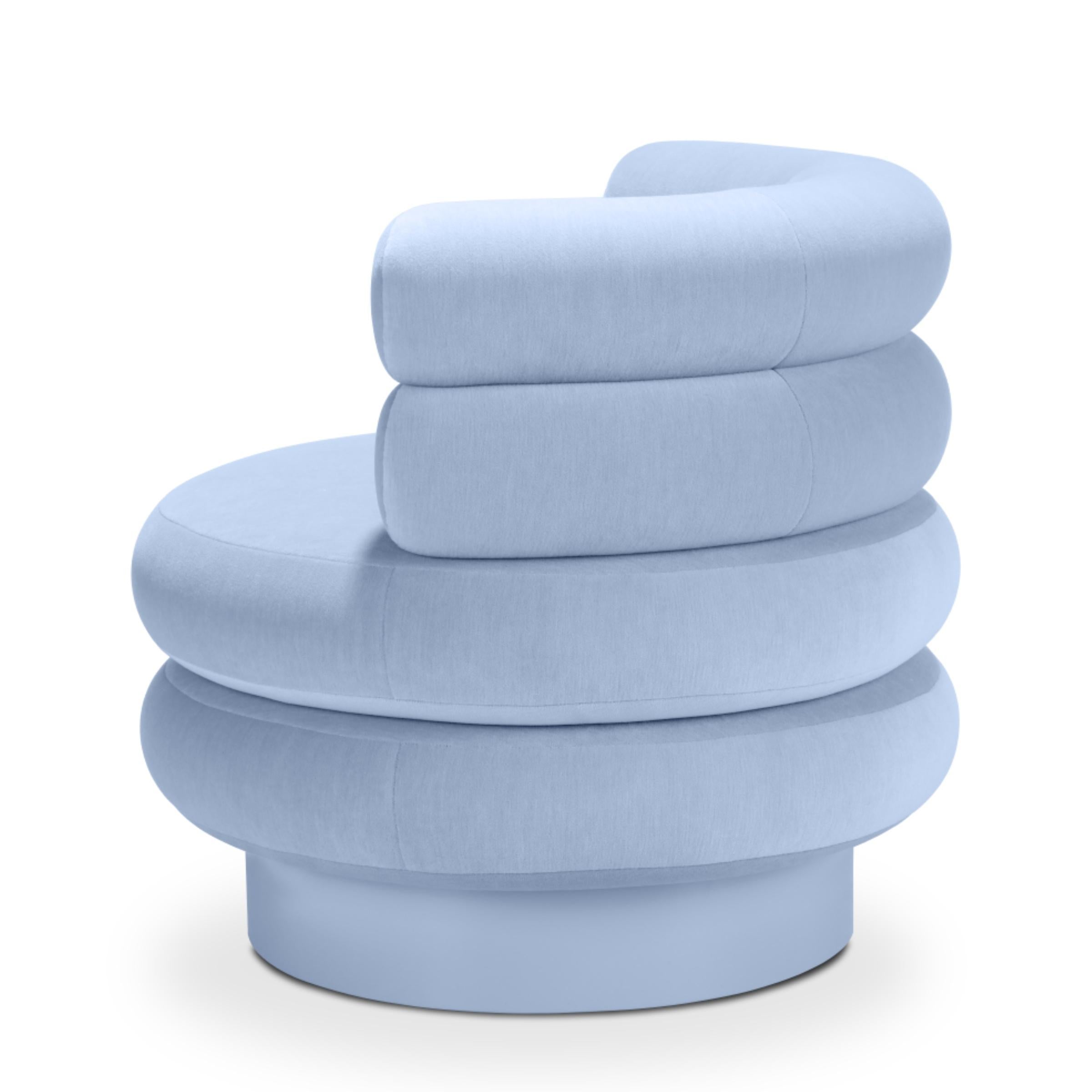 Sillón giratorio Jasmine Hecho a mano en venta