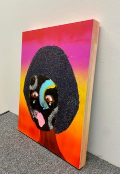 Kinda Sorta, Contemporary Figurative Painting, Mixed Media on Panel