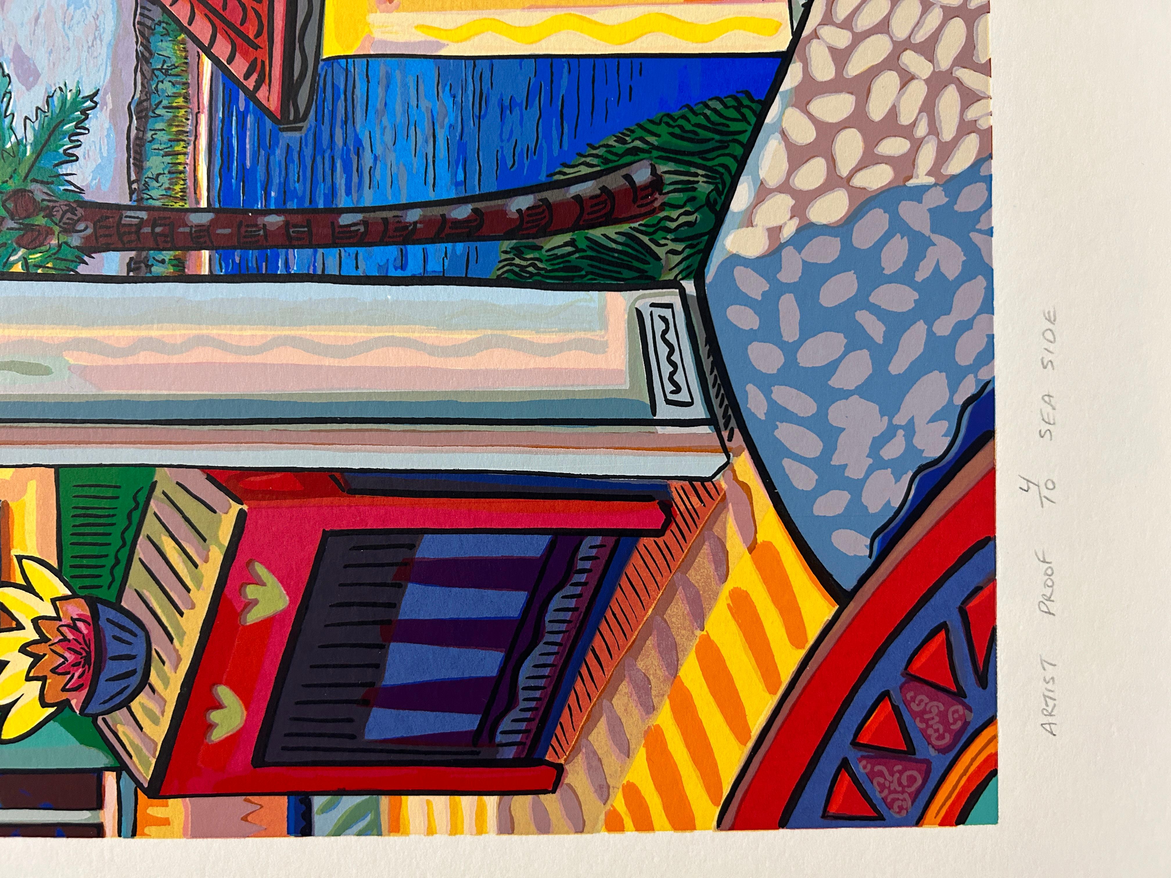 Sea Side - Beige Interior Print by Jason Alexander