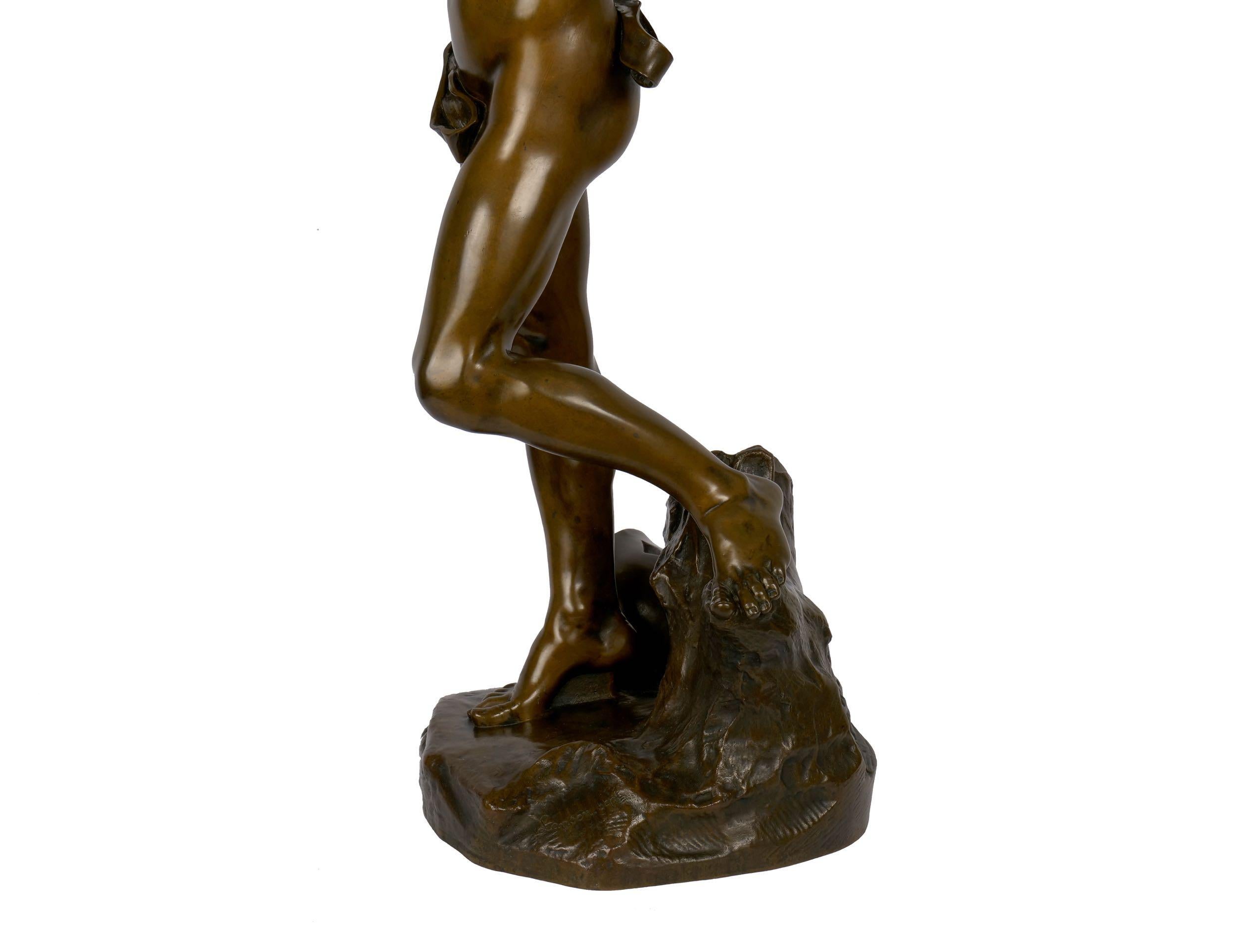 “Jason and the Golden Fleece” '1875' French Bronze Sculpture by Lanson & Susse 7