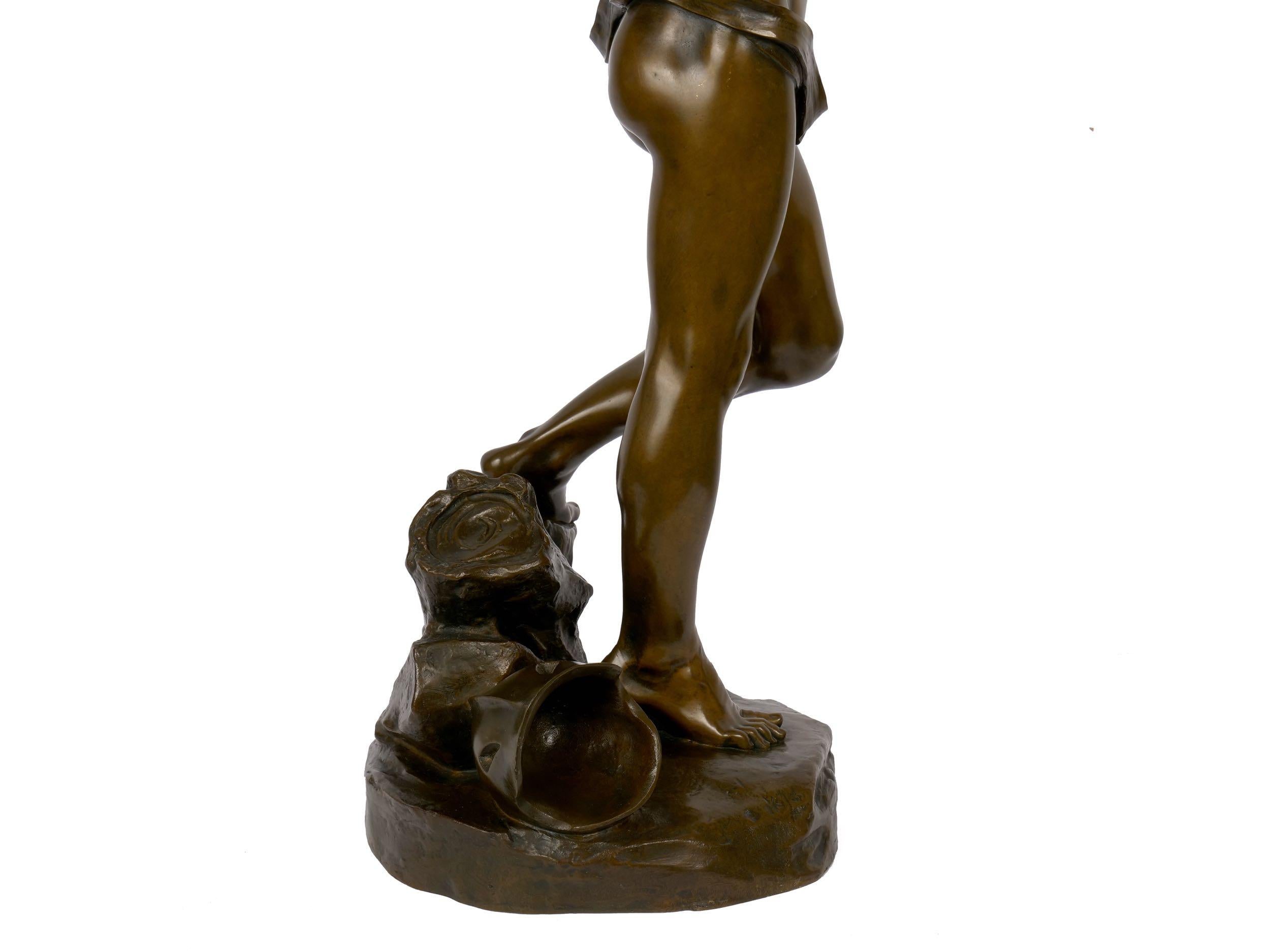“Jason and the Golden Fleece” '1875' French Bronze Sculpture by Lanson & Susse 9