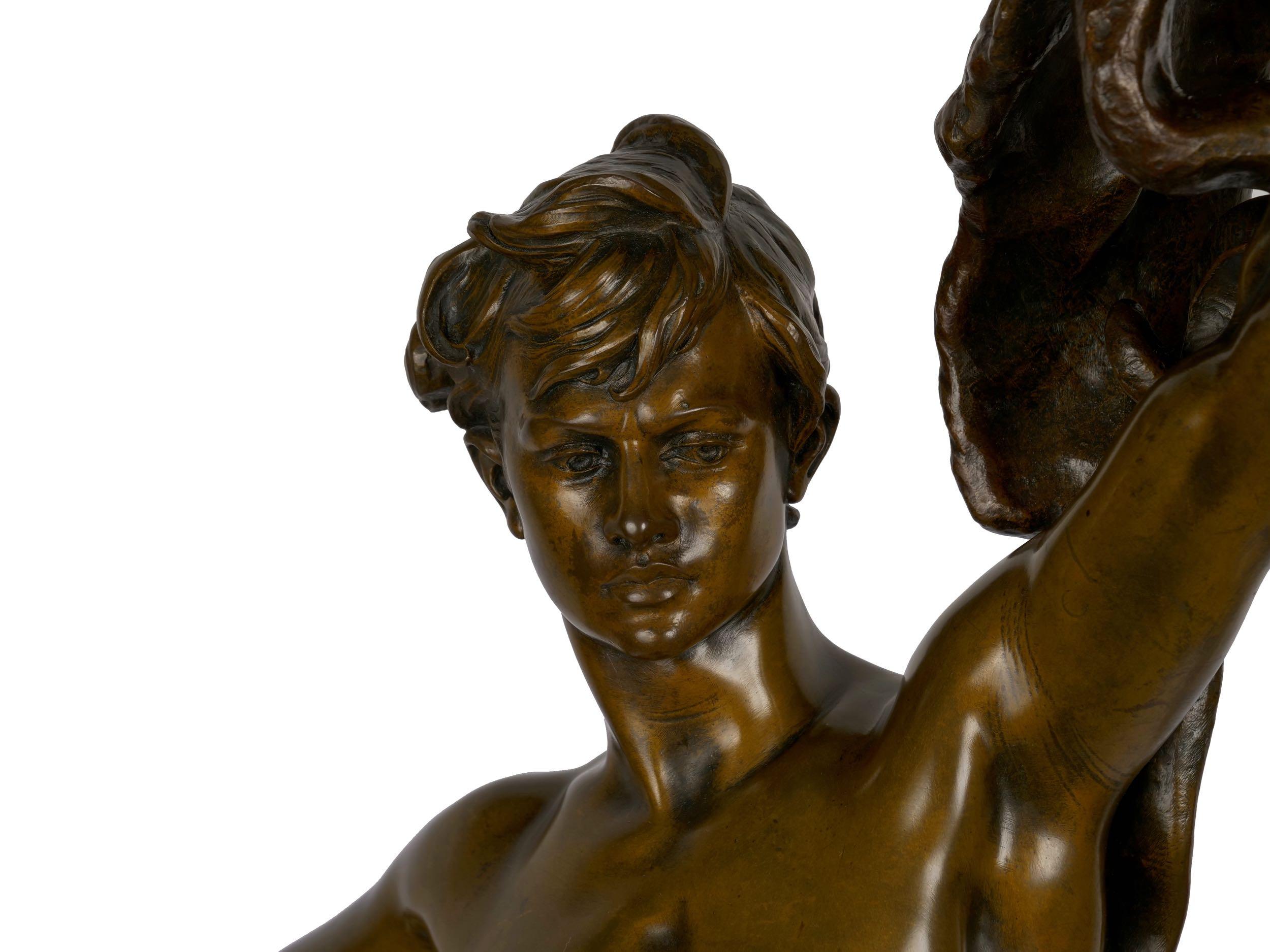 “Jason and the Golden Fleece” '1875' French Bronze Sculpture by Lanson & Susse 10