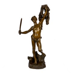 “Jason and the Golden Fleece” '1875' French Bronze Sculpture by Lanson & Susse
