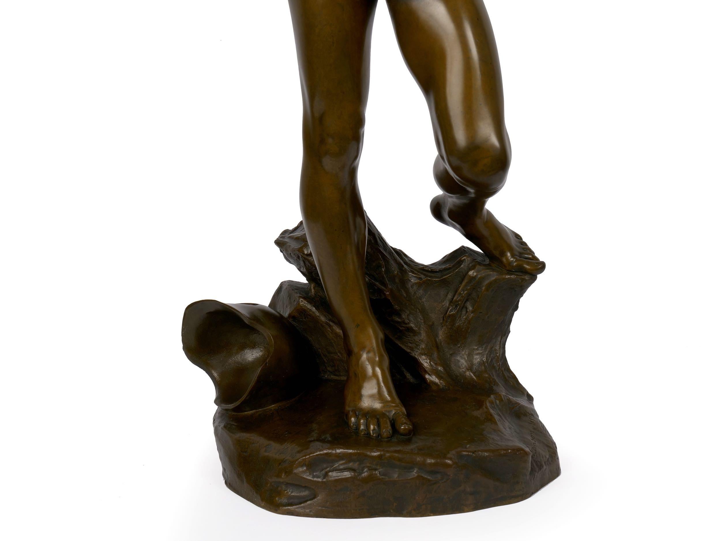 “Jason and the Golden Fleece” '1875' French Bronze Sculpture by Lanson & Susse 3