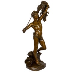 “Jason and the Golden Fleece” '1875' French Bronze Sculpture by Lanson & Susse