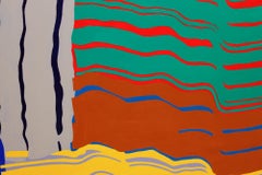 Abstraktes Pinselstrich-Gemälde „Der Garten“